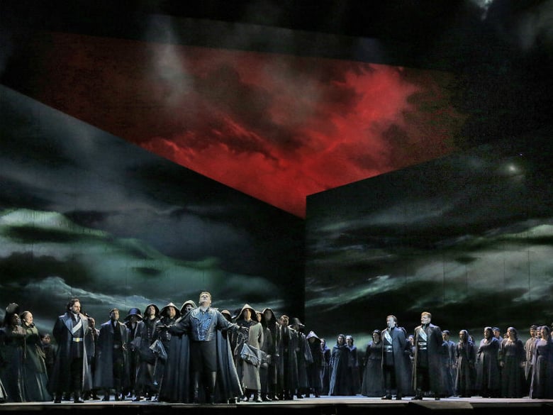 A scene from Verdi's "Otello". Photographed by Ken Howard/Metropolitan Opera