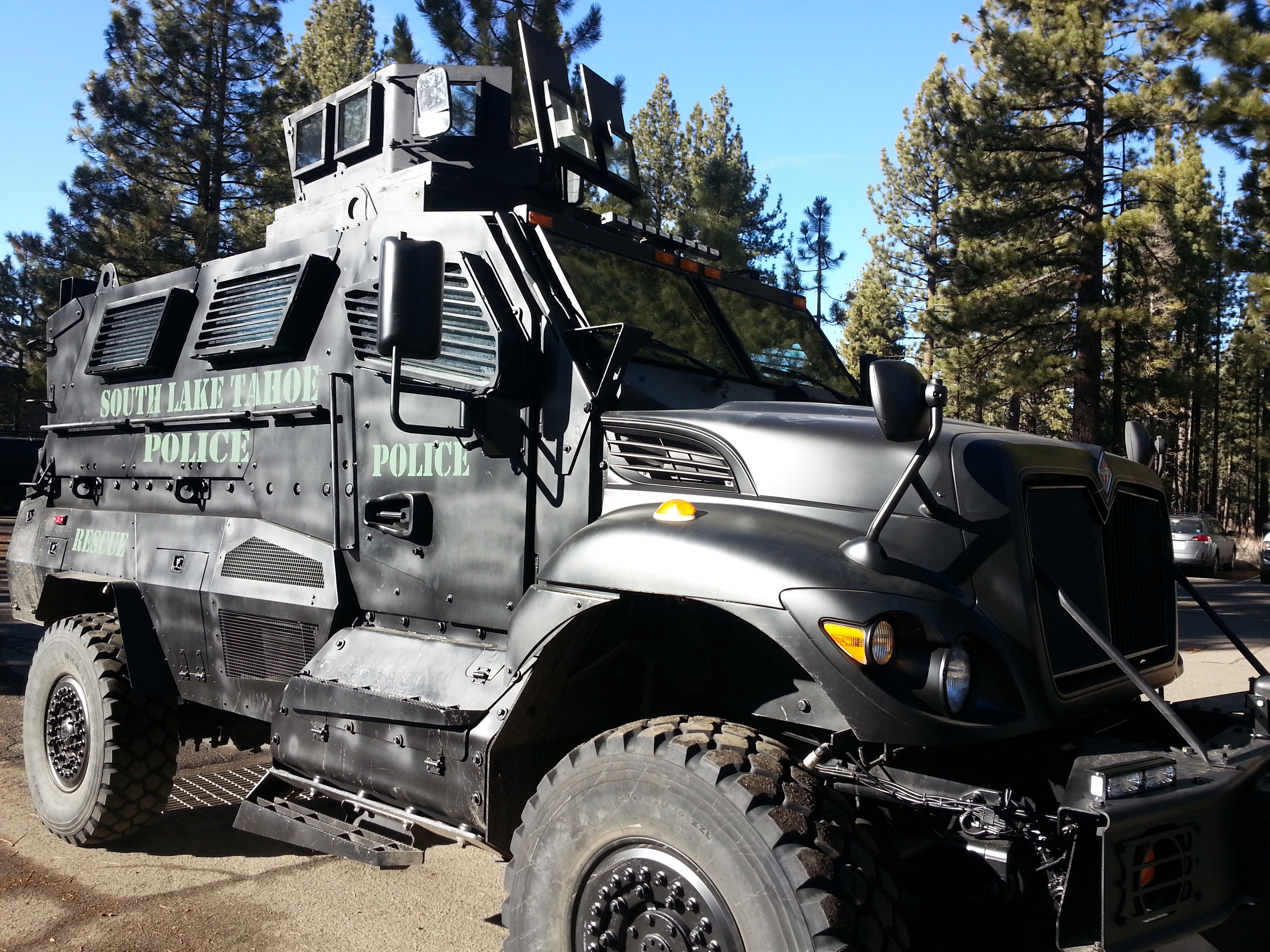 South Lake Tahoe Police Receives SWAT Vehicle From