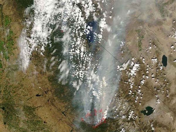 0825 Rim Smoke NASA Photo