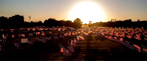 0911 911 memorial sunset