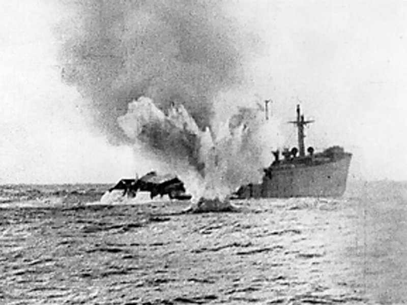 Torpedoed _merchant _ship _WWII_P