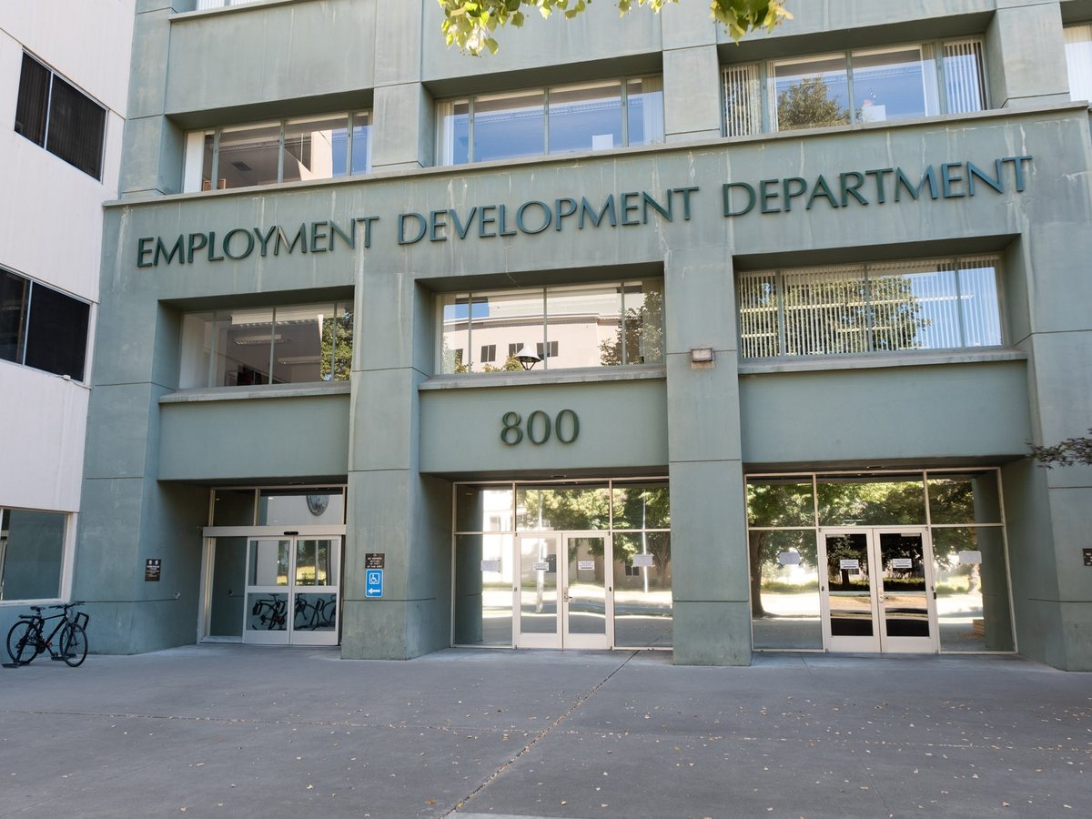 The Employment Development Department office in downtown Sacramento.