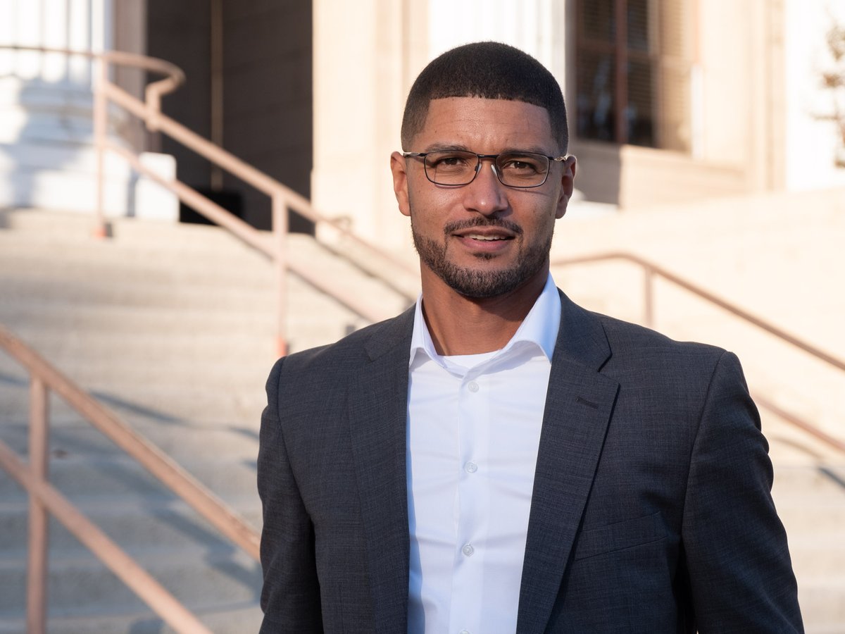 Stockton mayor-elect, Kevin Lincoln, at Stockton City Hall Nov. 19, 2020.