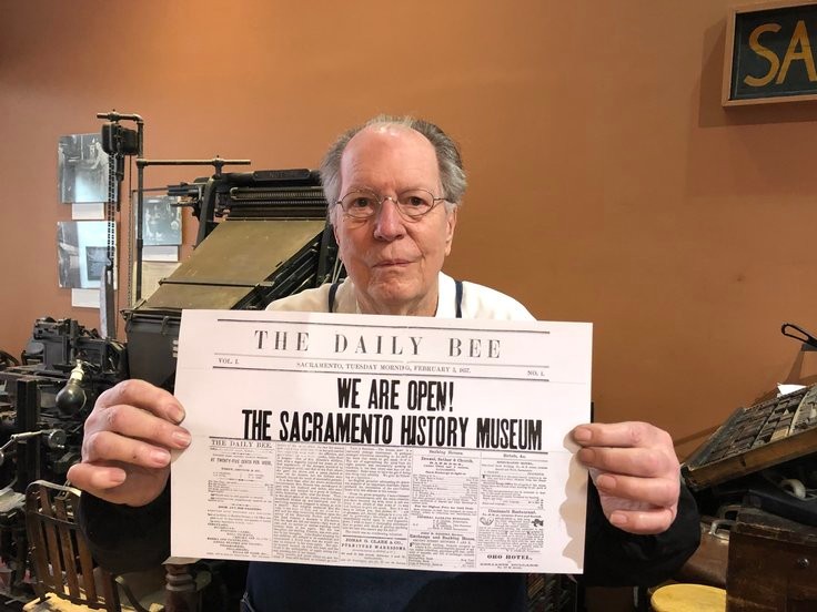 Howard Hatch's command of printing press history has earned the Sacramento History Museum volunteer star power on TikTok.