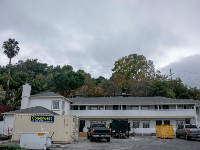 A motel in Marin County was scheduled to be converted into housing for the homeless under Project Homekey.
