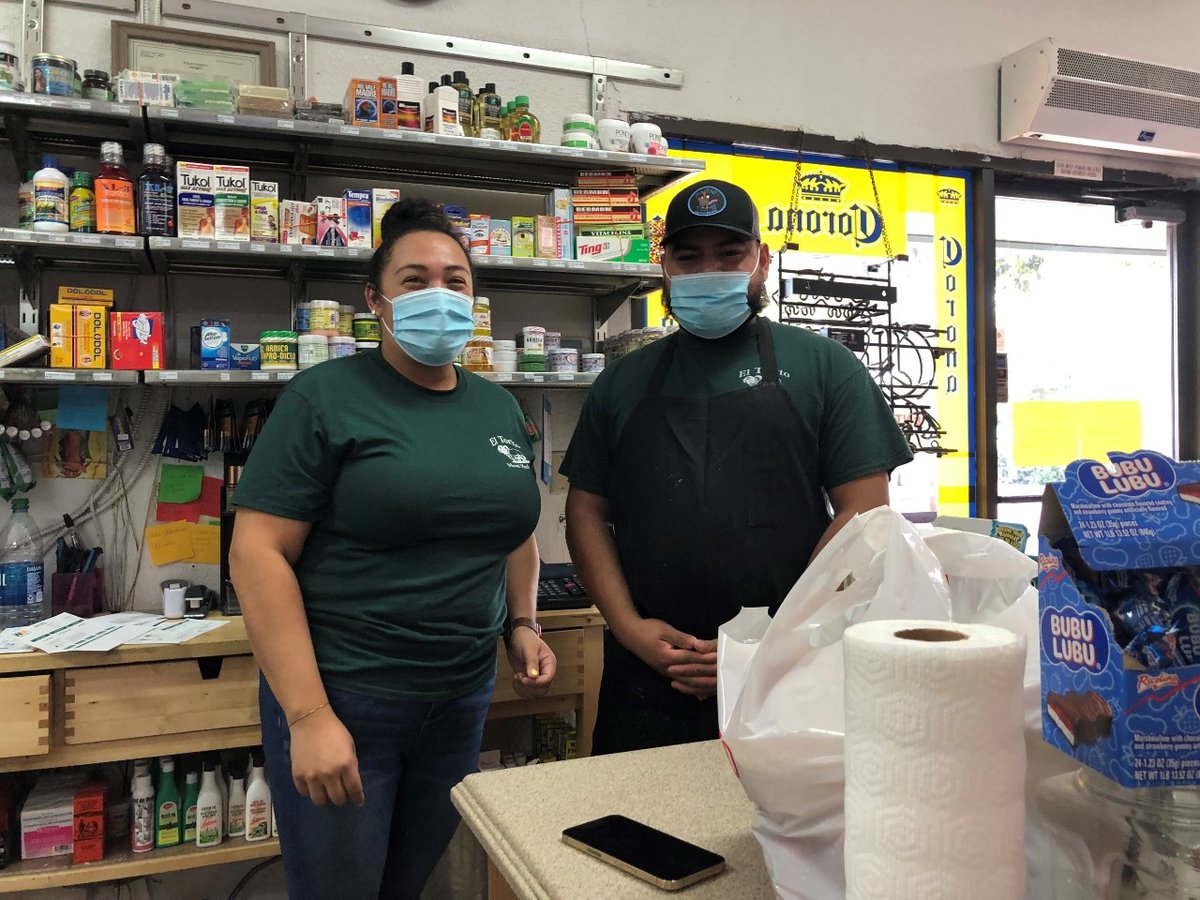 Alan Contreras and Leslie Carrillo at El Torito Market in Woodland.