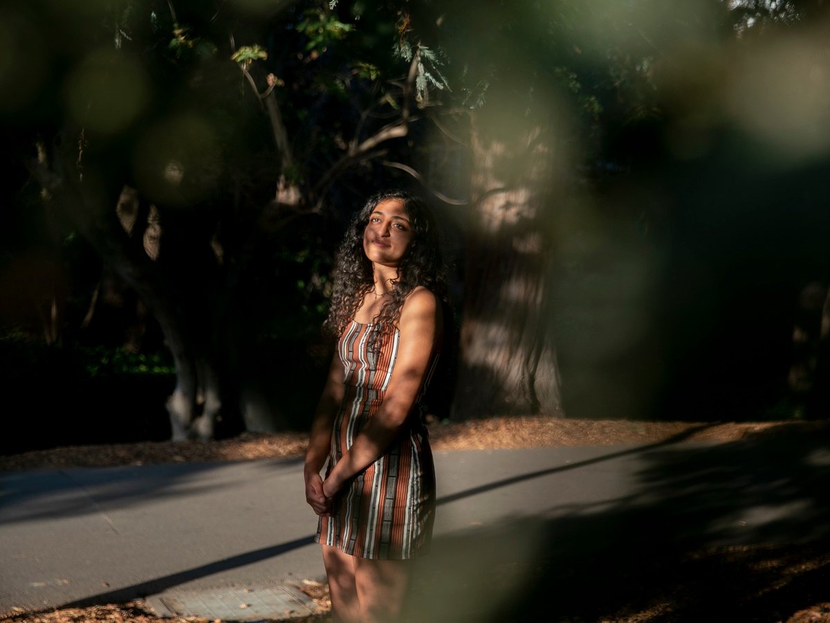 Riya Master, a fourth year studying integrative biology at UC Berkeley, is photographed in Campus on Sept. 21, 2021.