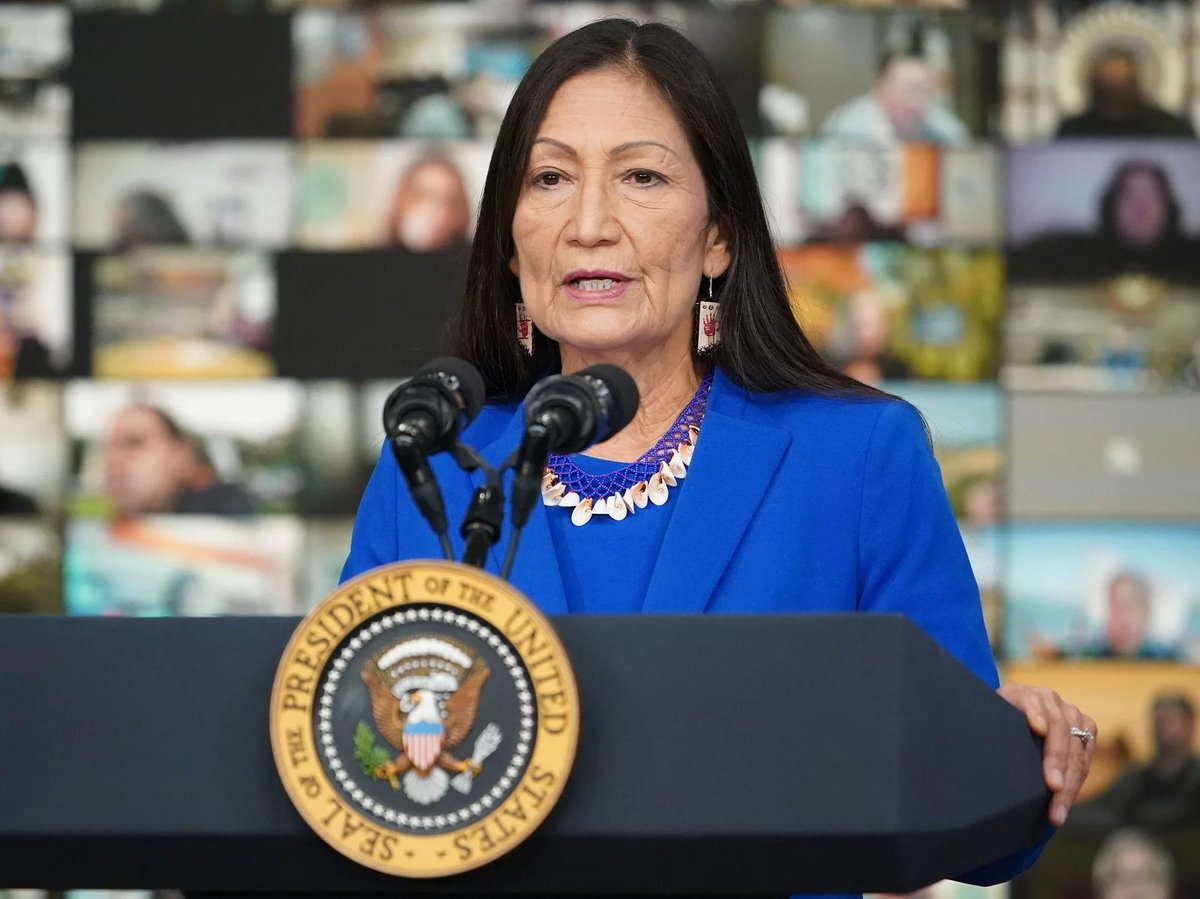 "Our nation's lands and waters should be places to celebrate the outdoors and our shared cultural heritage — not to perpetuate the legacies of oppression," Secretary of the Interior Deb Haaland said.
