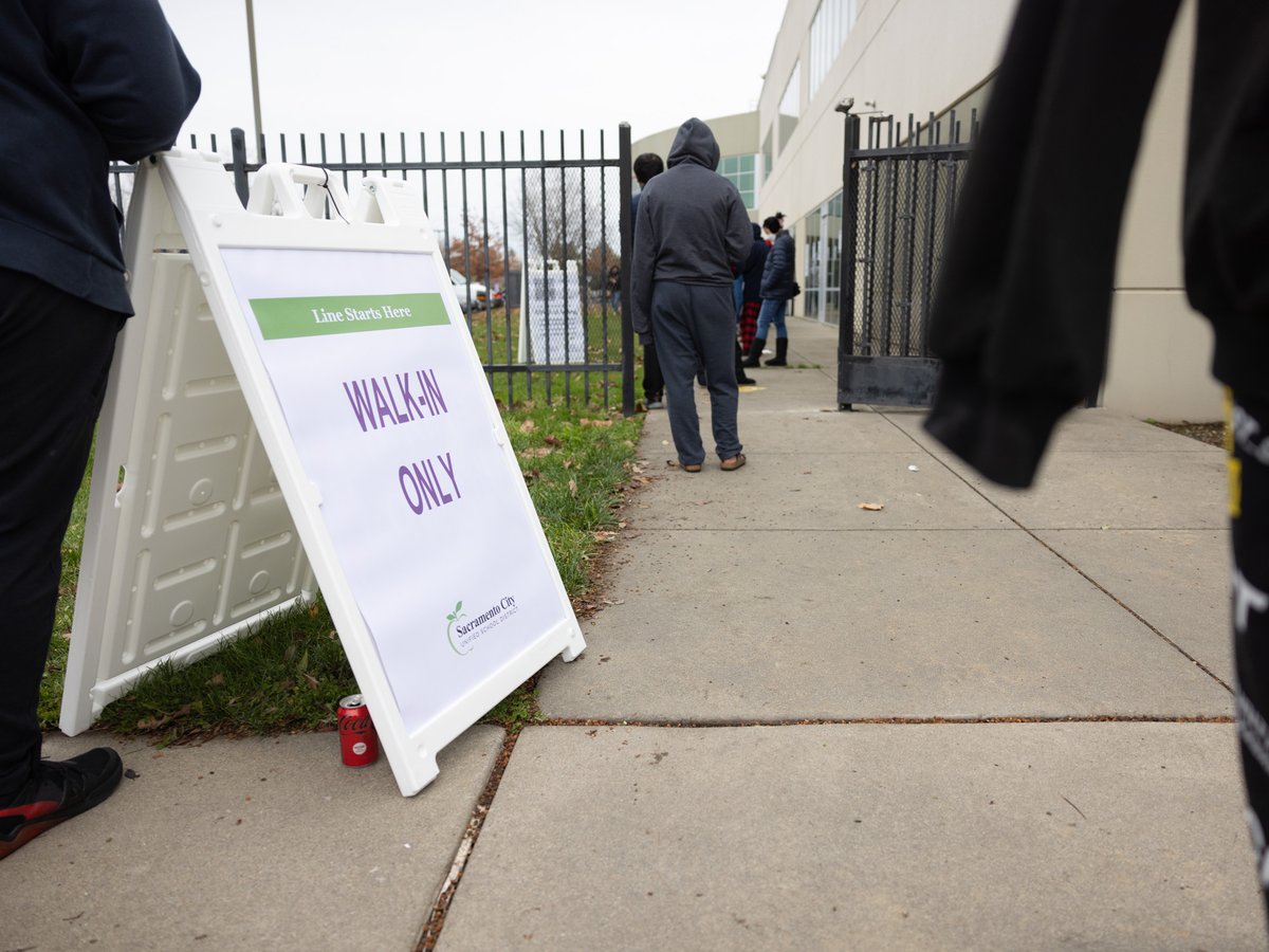 A COVID-19 testing center runs at the Serna Center in Sacramento, Calif, on Monday, Jan. 3, 2022.