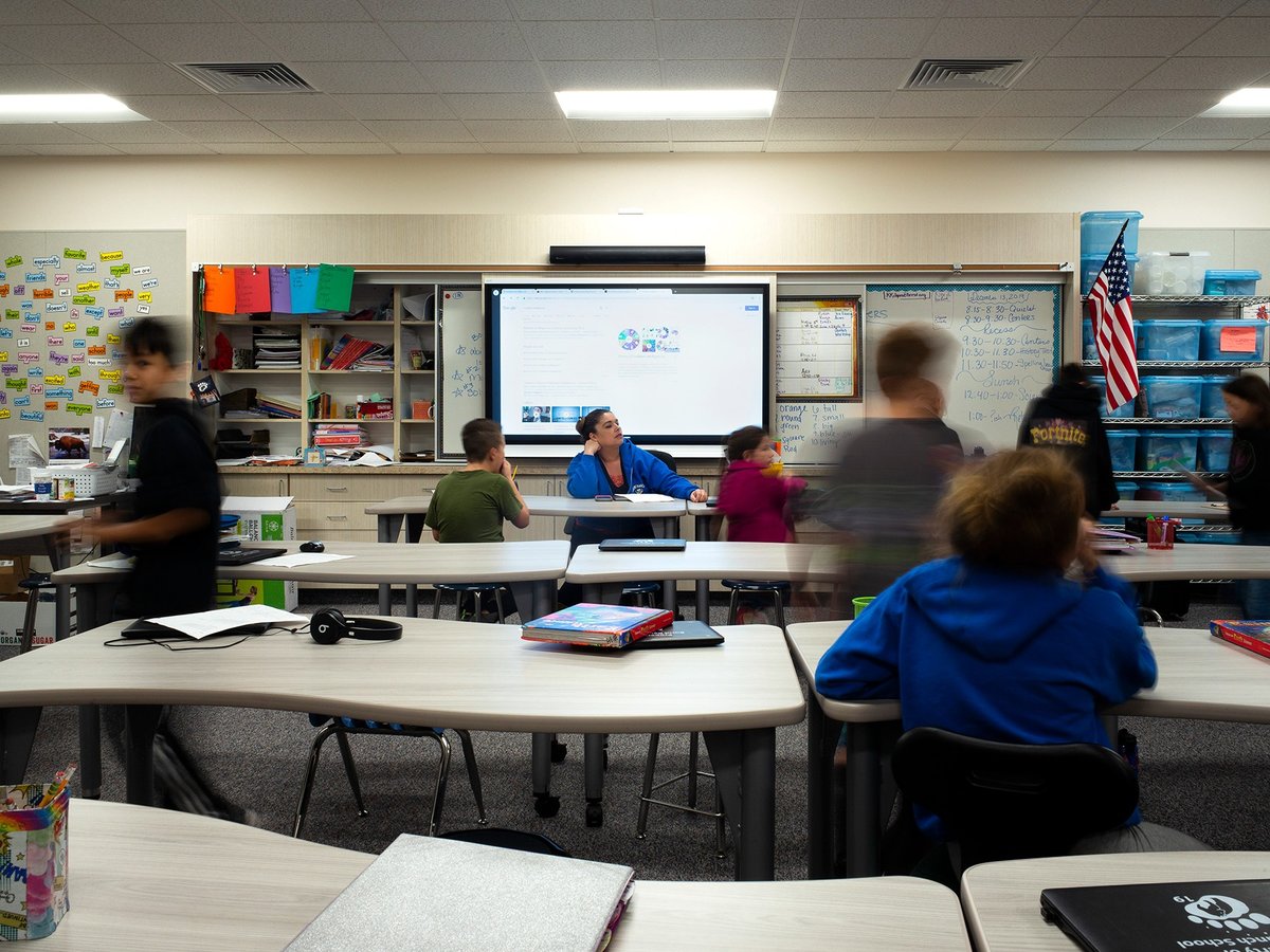 A new classroom at Burnt Ranch Elementary School in Trinity County on Dec. 13, 2019.