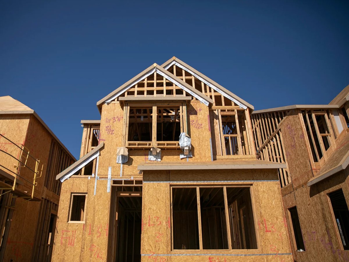 New housing construction in the Crocker Village neighborhood in Sacramento on Feb. 10, 2022.