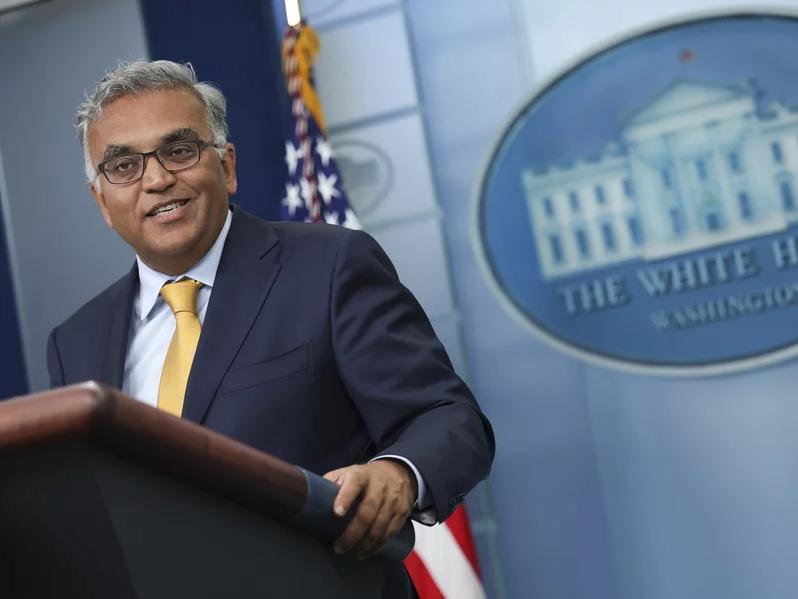 The White House's COVID-19 response coordinator, Dr. Ashish Jha, speaks on June 2 about COVID-19 vaccinations for children and highlighted Pfizer's recent request for the Food and Drug Administration to authorize its vaccine for use in young kids.