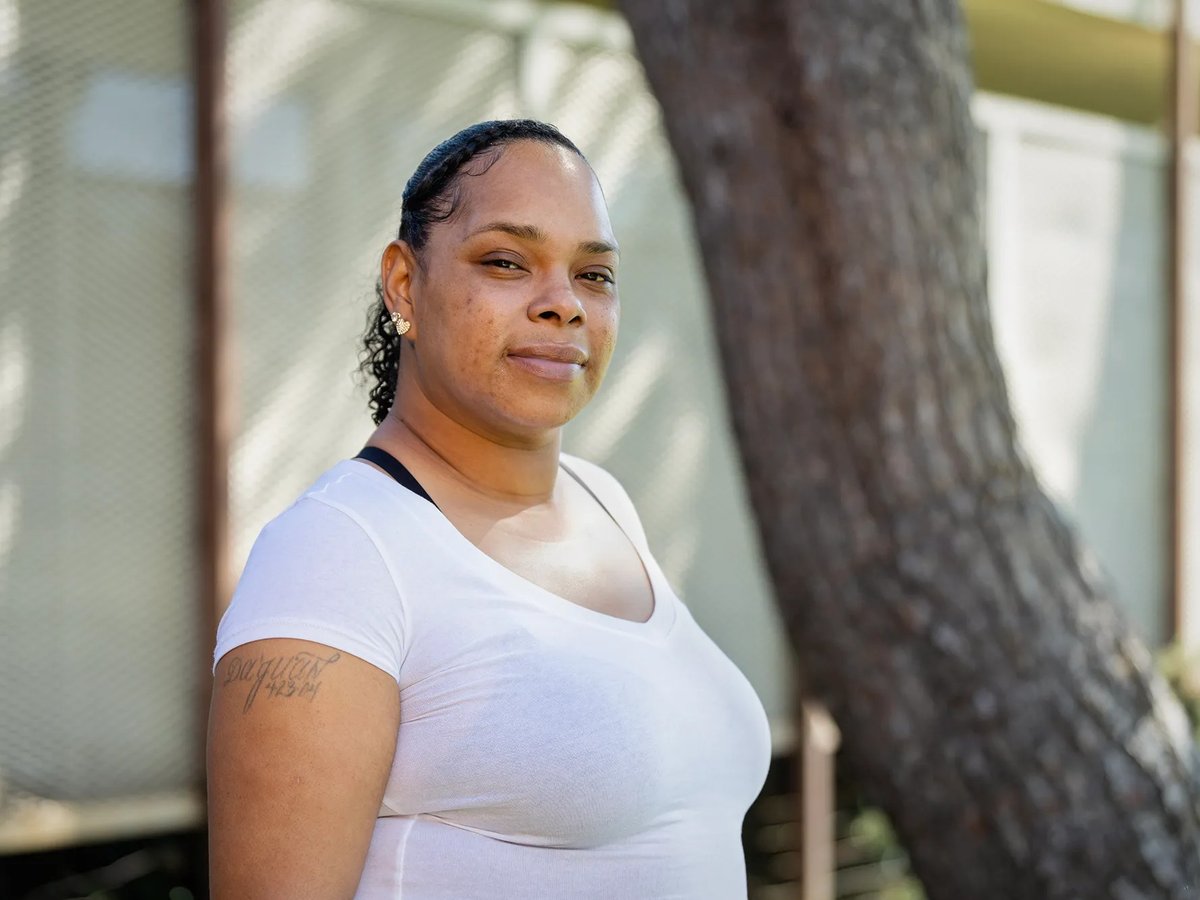 Anneisha Williams in El Segundo on Feb. 20, 2023. Williams decided to stop using traditional banking systems after a bank declined to refund her for money stolen out of her account by a hacker.
