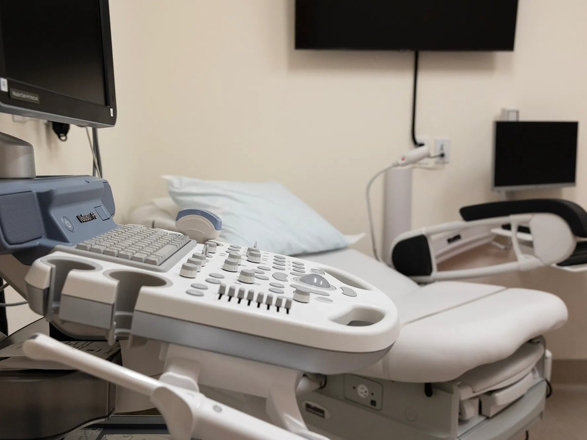 An examination room at the Alternatives Pregnancy Center in Sacramento on June 1, 2023.