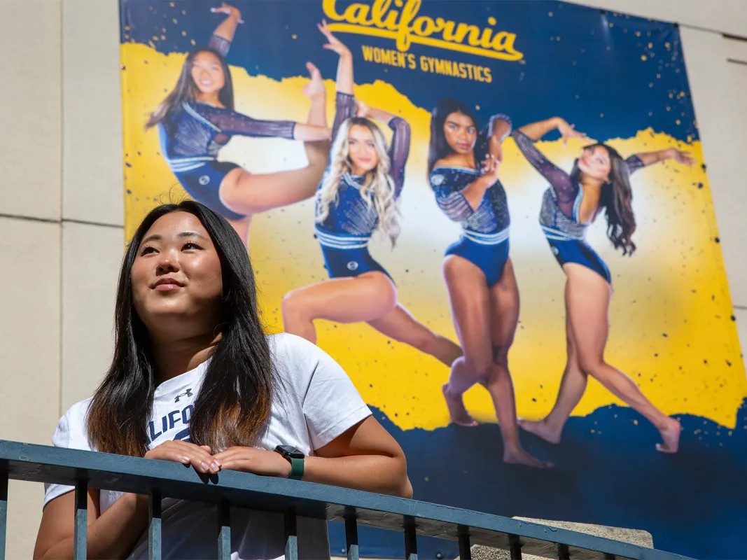 Elise Byun, a UC Berkeley gymnast, says she supports compensation for student athletes but worries a proposal currently before lawmakers would shortchange Olympic sports.