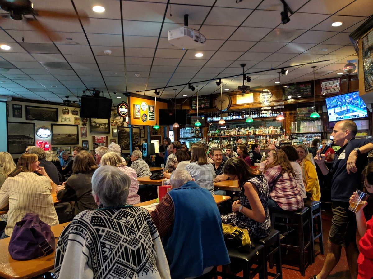 A Davis Science Café event at the G Street Wunderbar in Davis in 2019.