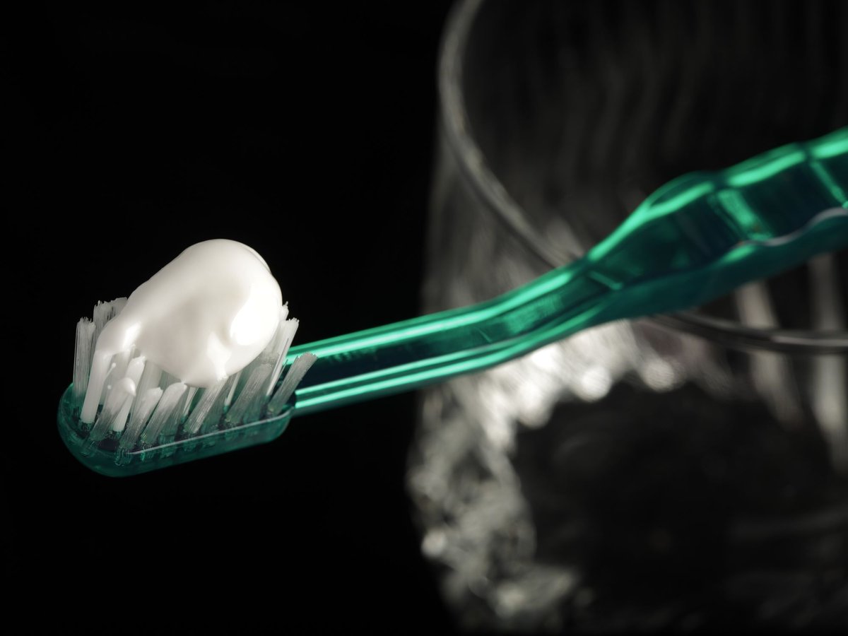 This Wednesday, Oct. 28, 2009 file photo shows toothpaste on a toothbrush in Marysville, Pa.