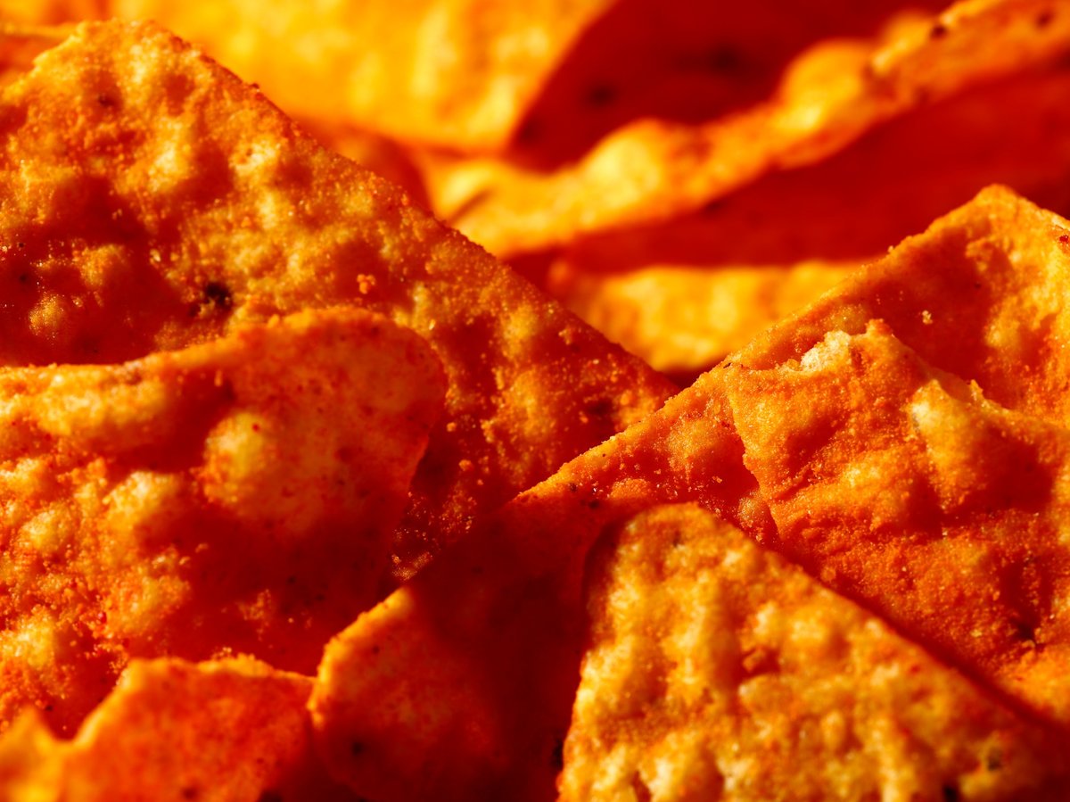 This Sept. 26, 2014, file photo shows Nacho Cheese flavored Doritos in Philadelphia.