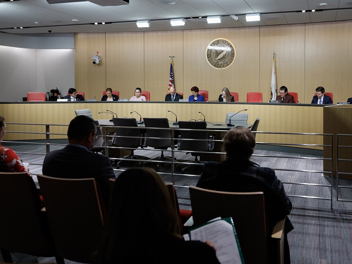 The Senate appropriations committee holds its 'suspense file' hearing at the Capitol Annex Swing Space in Sacramento on May 16, 2024.