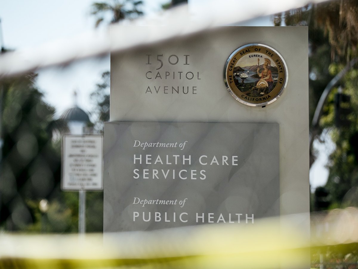 The Department of Health Care Services headquarters in Sacramento on Sept. 15, 2022.
