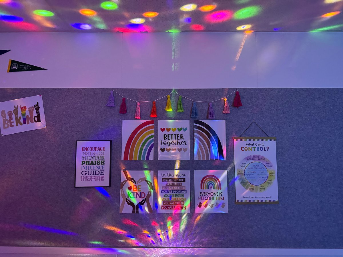Signs appear in an Elk Grove elementary school classroom, which hosts the school's  Rainbow Club for LGBTQ+ students and their allies, on Monday, June 10, 2024.