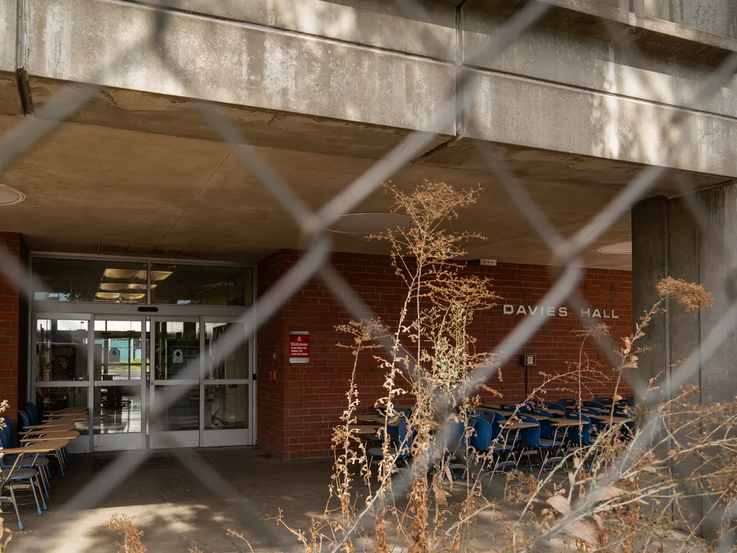 Davies Hall on the American River College campus in Sacramento on Oct. 9, 2024. The building was shut down on Sept. 8, 2023 because of seismic related safety issues.