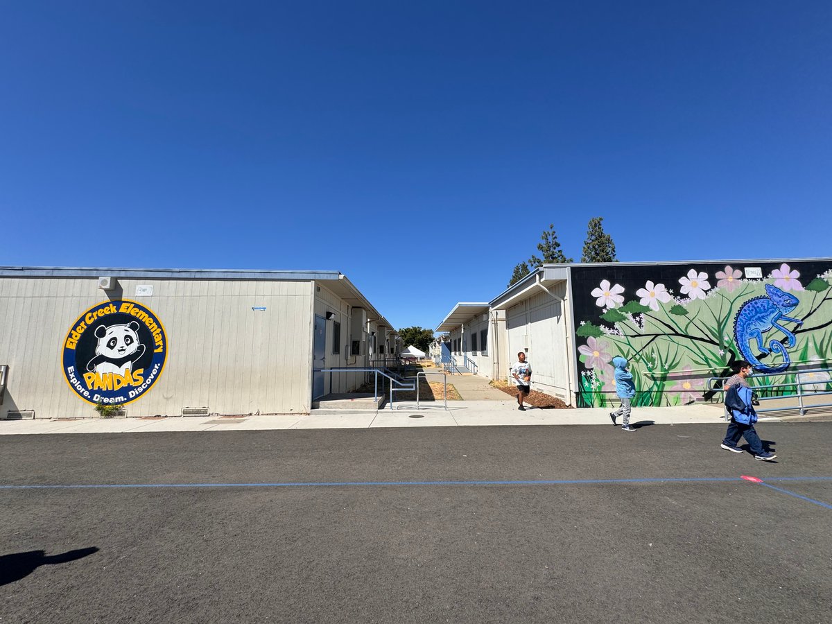 Portable classrooms at Elder Creek Elementary School.