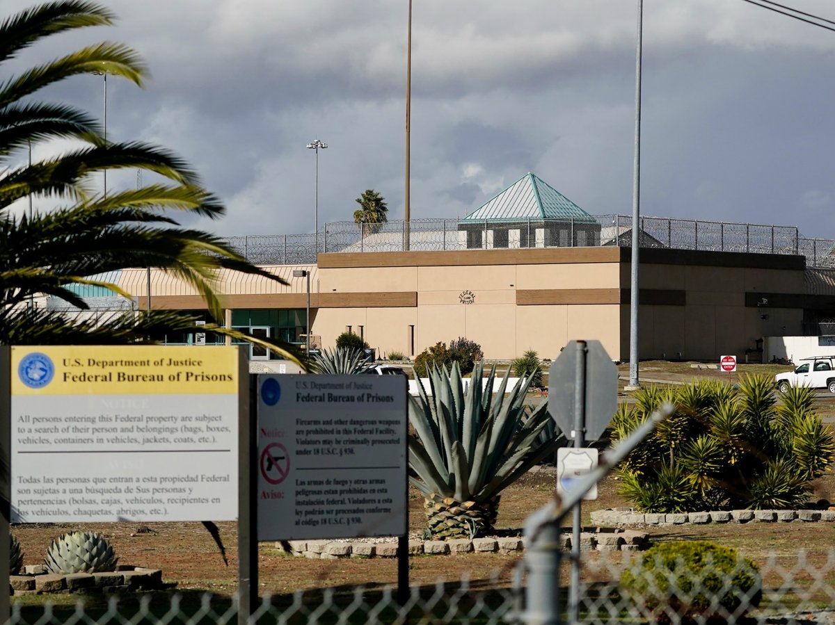 The Federal Correctional Institution stands in Dublin, Calif., Dec. 5, 2022.