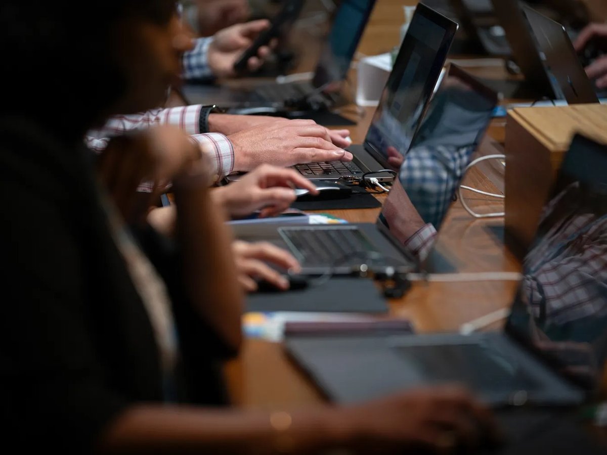 Workers from a wide range of industries are increasingly concerned about the impact of technology on their jobs — and organizing to fight back. The Dreamforce conference hosted by Salesforce in San Francisco on Sept. 18, 2024.