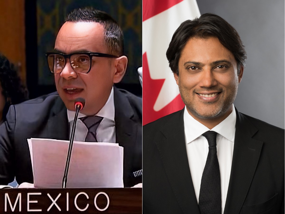 Consul General Christian Tonatiuh González Jiménez of Mexico (left). Consul General Rana Sarkar of Canada (right).