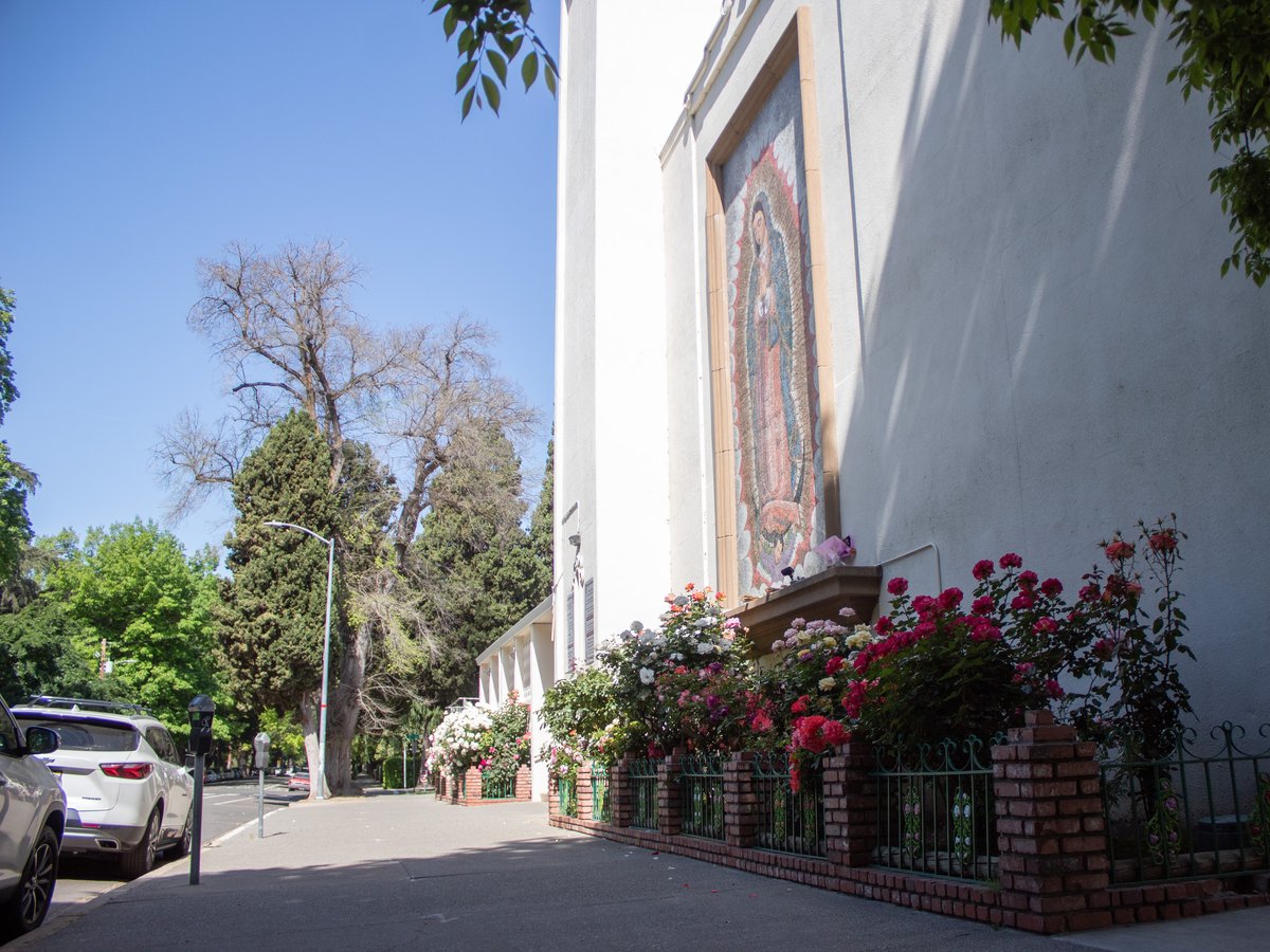 Our Lady of Guadalupe Church Monday, April 21, 2025, at 711 T St. in Sacramento.