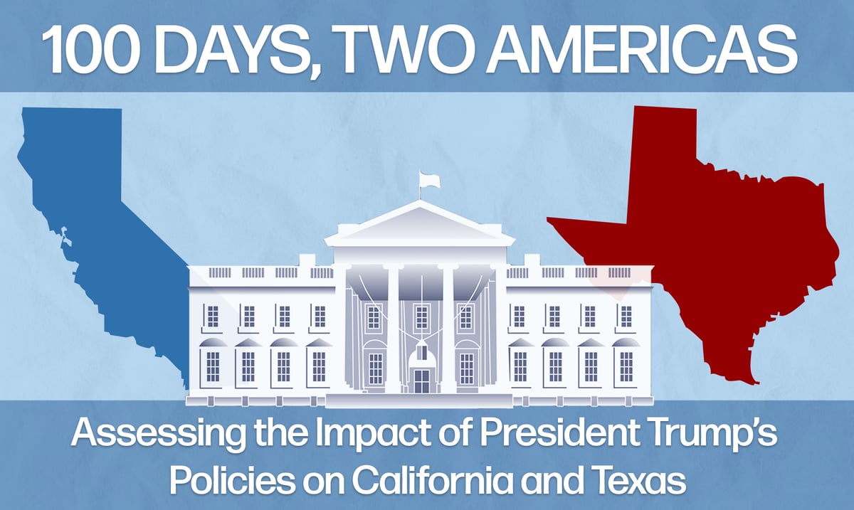 100 Days, 2 Americas: Assessing the impact of President Trump’s policies on California and Texas