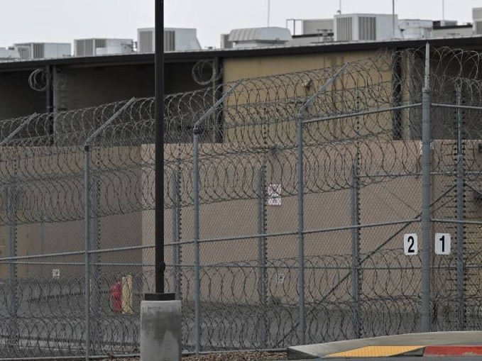 A view of the CoreCivic Otay Mesa Detention Center in San Diego, California, on Feb. 7, 2025. The private institution has been plagued by allegations of medical negligence, abusive behavior against immigrants and other dangerous conditions.