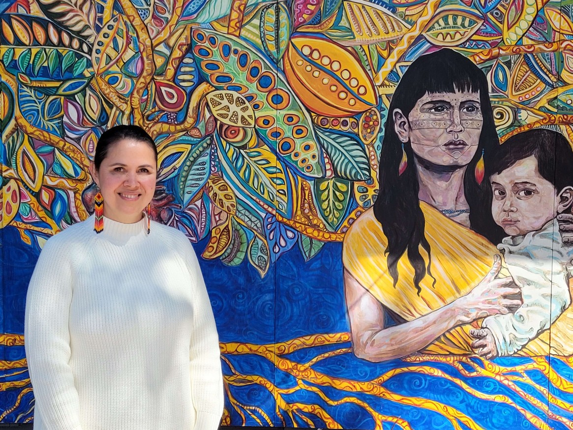 Maria Harrington stands inside of CASA de ESPAÑOL, the Spanish school she has created, on May 23 in Sacramento.