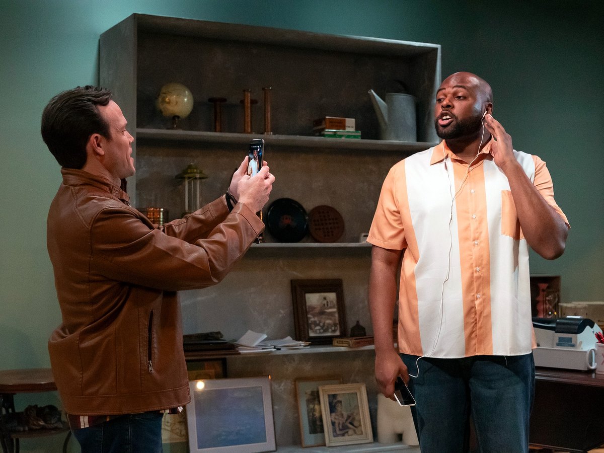From left: Ian C. Hopps and Tarig Elsiddig feature in Capital Stage’s production of “King James.”