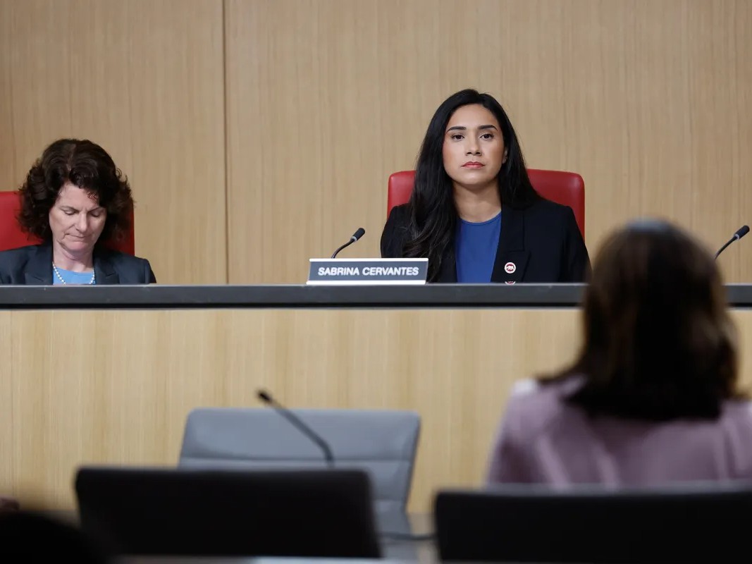 The Senate Standing Committee on Elections and Constitutional Amendments holds a hearing on a potential special election to redraw the state’s congressional districts, at the Capitol Annex Swing Space in Sacramento on Aug. 19, 2025.