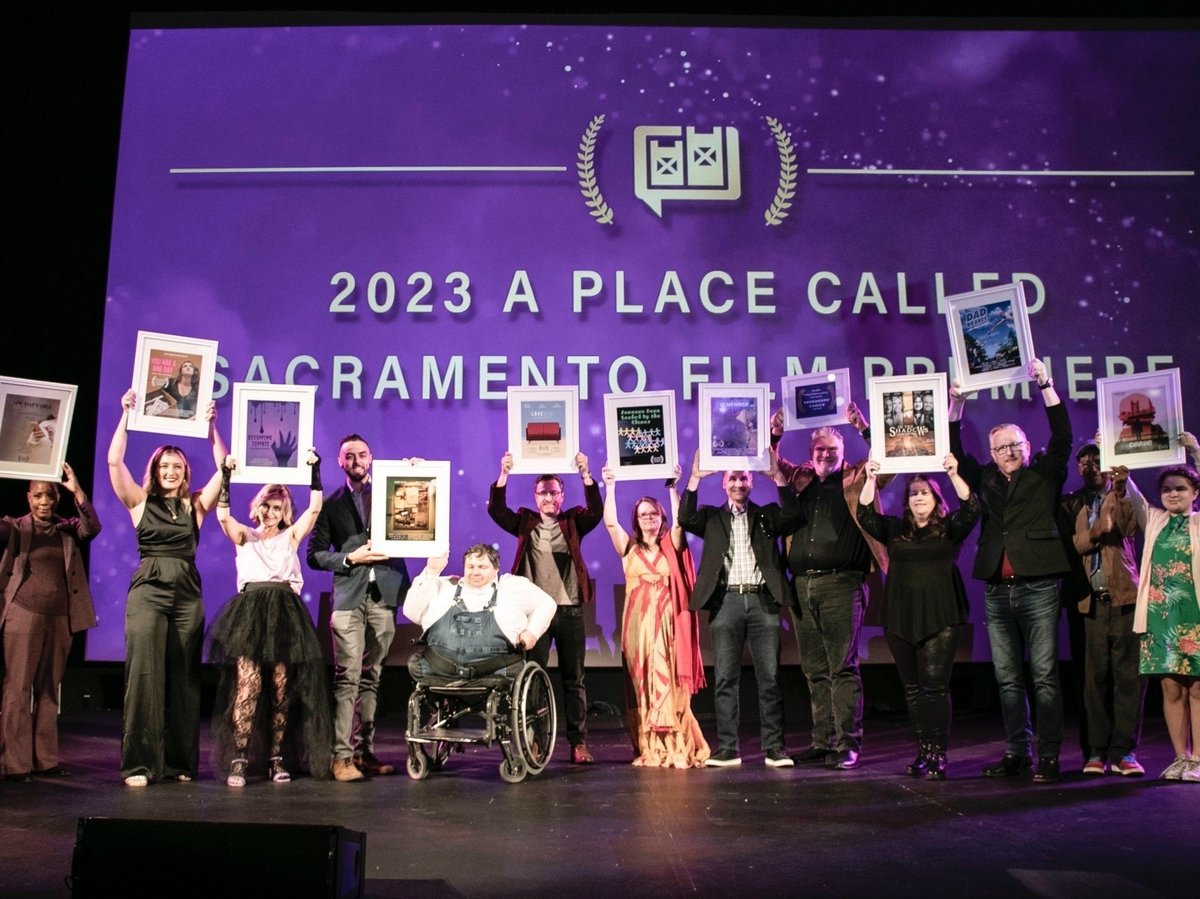 A Place Called Sacramento Filmmakers at the festival's premiere at the Crest Theater.
