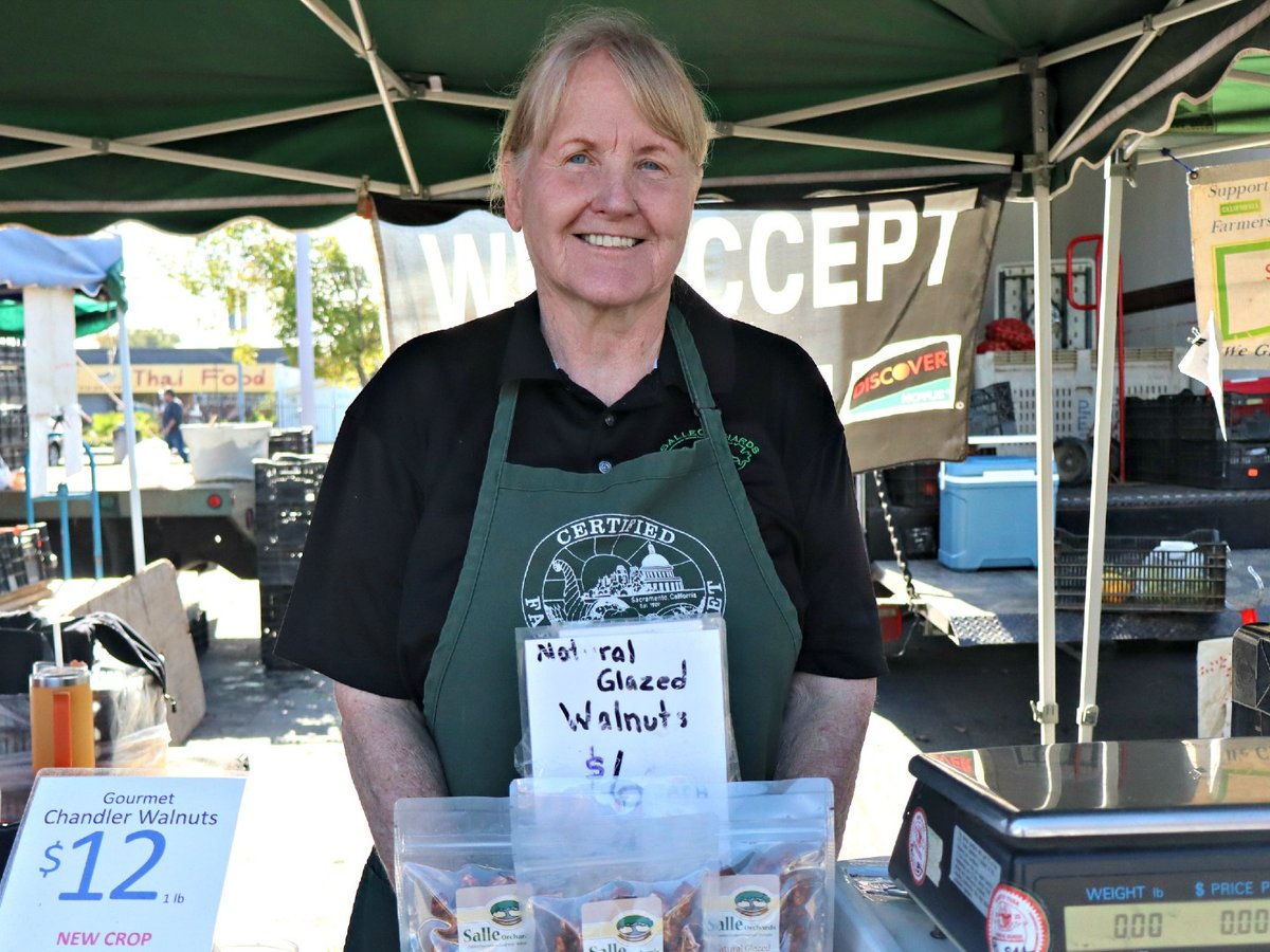 Billie Jean Salle at the Florin Certified Farmers' Market on Thursday Nov. 6, 2025.