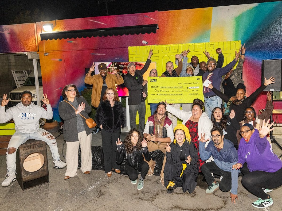 Each EveryDay Creative cohort received a check for $1,500 or $5,000 for completing the program.
