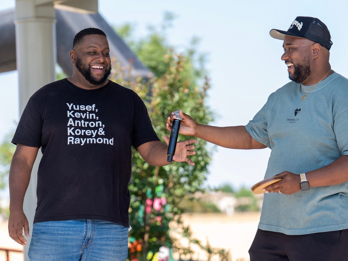 (L-R) Founders of Deeper Cuts Therapy Aron King and Dr. Troy Williams.