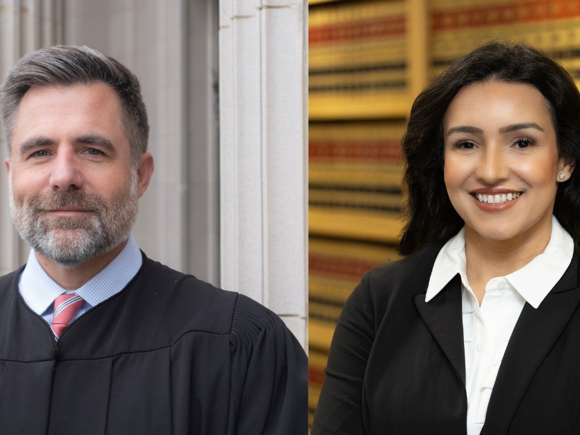 (L-R) Sacramento County Superior Court Commissioner Ryan Davis and Yolo County Deputy District Attorney Diane Ortiz.