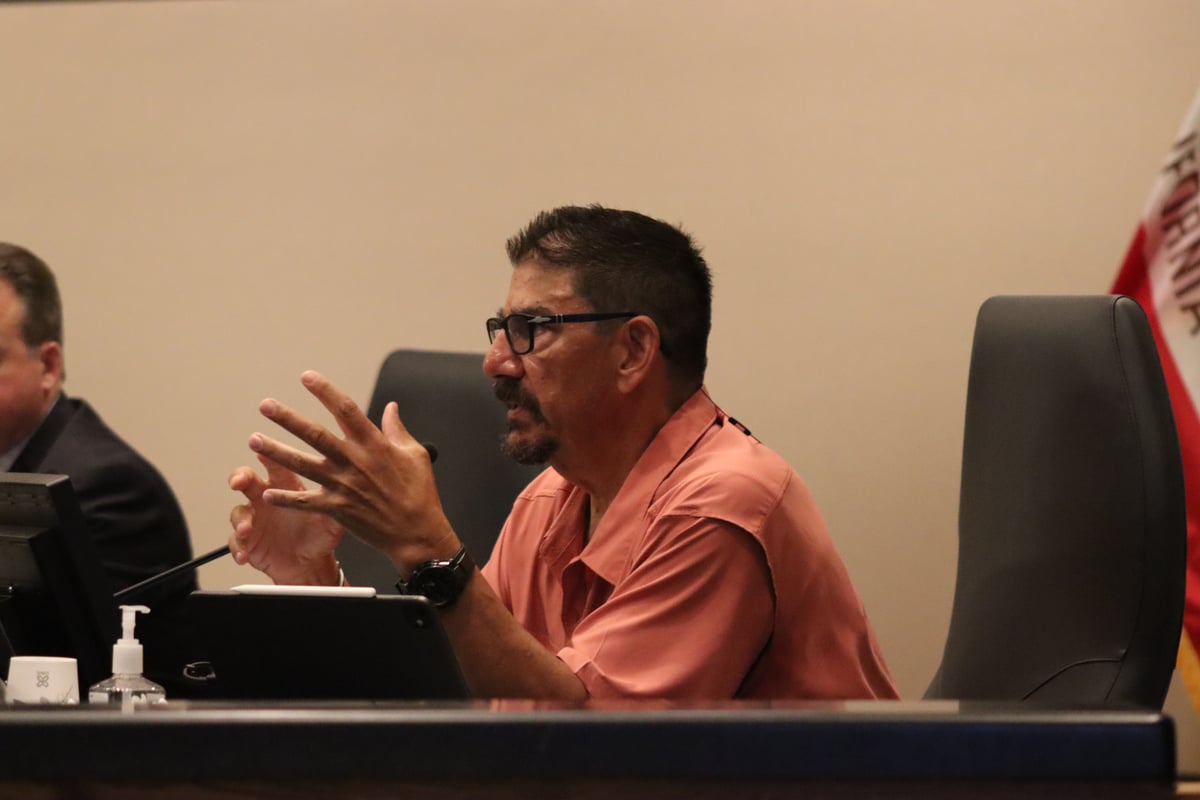 Sacramento County Supervisor Phil Serna speaks during a Board of Supervisors meeting on the Upper Westside project Tuesday, June 16, 2026.
