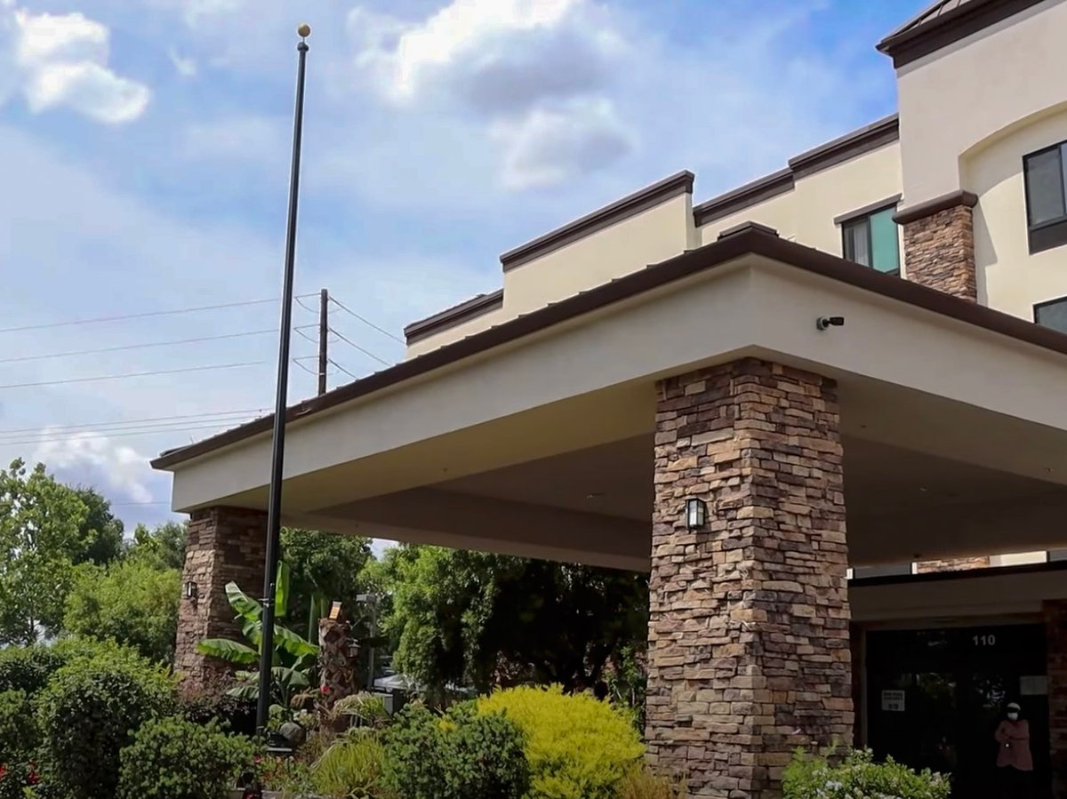 Sun Rose Apartments, a converted Hampton Inn on Douglas Boulevard in Roseville, offers 82 units of permanent supportive housing for people transitioning out of homelessness.