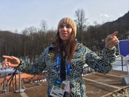 Ukrainian skier Bogdana Matsotska.