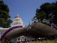 Healthcare workers held a rally outside the Capitol.