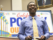Sacramento resident, Chigozie Maduchukwu, won the the California Poetry Out Loud competition at the capitol.