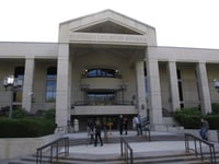 People gather outside the Nevada Supreme Court in Carson City, May 8, 2018.