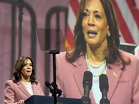 Vice President Kamala Harris speaks at the Alpha Kappa Alpha Sorority Inc. annual convention in Dallas, Wednesday, July 10, 2024.