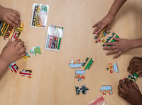 Students work on puzzles in the transitional kindergarten program at Westwood Elementary School in Stockton on Sept. 22, 2023.