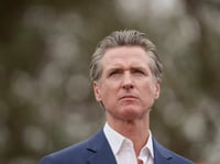 California Gov. Gavin Newsom speaks during a press conference in Los Angeles, Wednesday, Sept. 25, 2024.